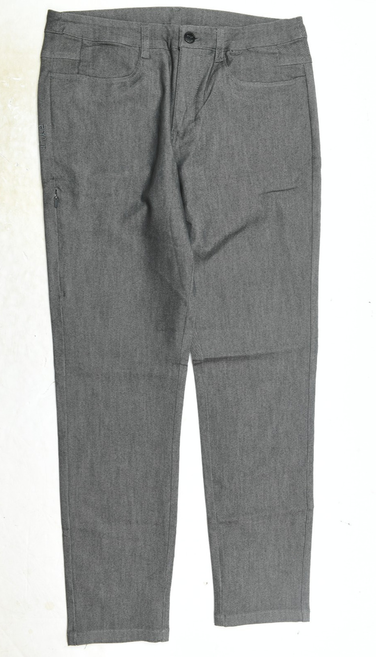 BYLT Tech Denim Everyday Pants Mens 33 Gray Slim Fit Tapered 4-Way Stretch